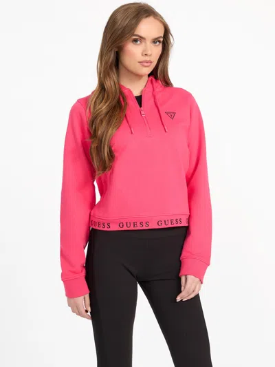 Guess Factory Tammy Active Half-zip Hoodie In Multi