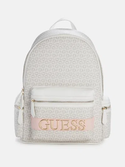 Guess Factory Tasha Faux-leather Backpack In Beige