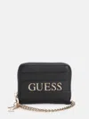 Guess Factory Tasha Zip-around Wallet In Black