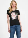 Guess Factory Telly Crewneck Tee In Black
