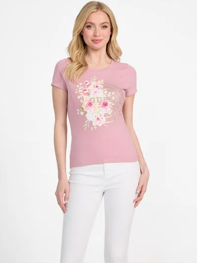 Guess Factory Telly Crewneck Tee In Multi