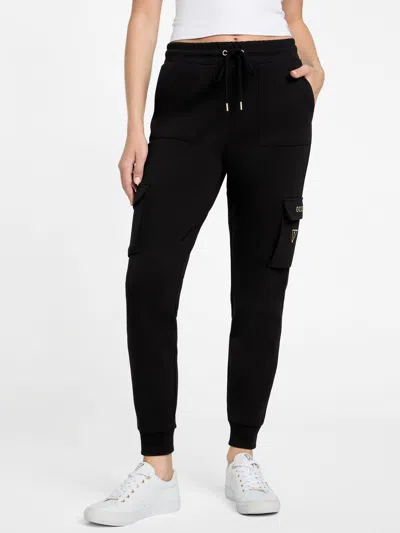 Guess Factory Tessa Cargo Joggers In Black