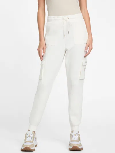 Guess Factory Tessa Cargo Joggers In White