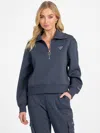 Guess Factory Tessa Half-zip Sweatshirt In Multi