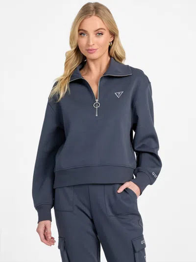 Guess Factory Tessa Half-zip Sweatshirt In Multi