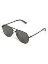 Guess Factory Textured Metal Aviator Sunglasses In Black
