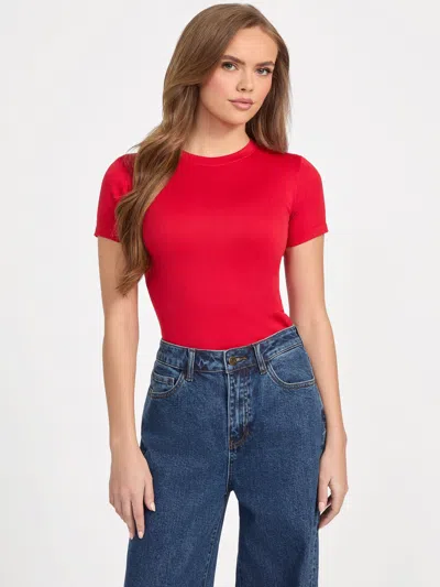 Guess Factory Tiana Seamless Top In Red