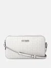 Guess Factory Tidewood Mini Compartment Crossbody In White