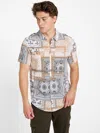 Guess Factory Timo Bandana Shirt In Grey