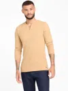Guess Factory Todd Long-sleeve Henley In Brown