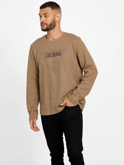 Guess Factory Tomas Crewneck In Brown