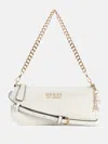 Guess Factory Tournesol Logo Shoulder Bag In White