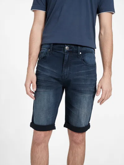 Guess Factory Trent Rolled Shorts In Blue