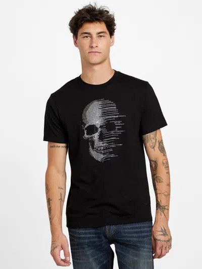 Guess Factory Tronz Crewneck Tee In Black