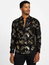 Guess Factory Tula Printed Shirt In Black