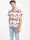 Guess Factory Twan Floral Shirt In White