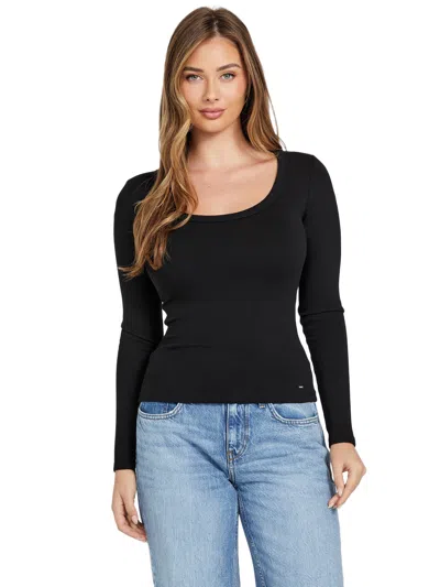 Guess Factory Tylie Long-sleeve Top In Black
