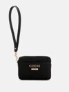 Guess Factory Tyra Card Case Wristlet In Black