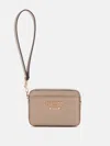 Guess Factory Tyra Card Case Wristlet In Gray
