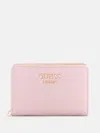Guess Factory Tyra French Wallet In Pink