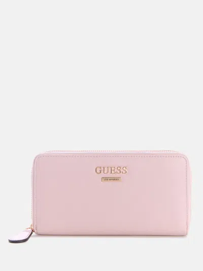 Guess Factory Tyra Medium Zip Wallet In Red