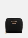Guess Factory Tyra Small Zip Wallet In Black