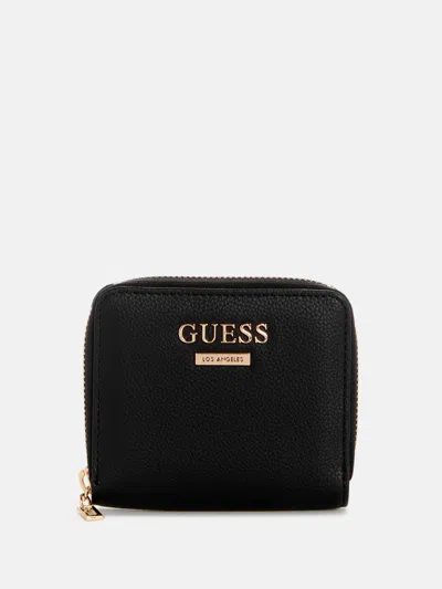 Guess Factory Tyra Small Zip Wallet In Black