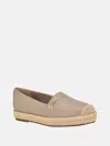 Guess Factory Undue Faux-leather Espadrille Flats In Neutral