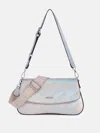 Guess Factory Utopie Metallic Shoulder Bag In Multi