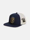 Guess Factory Varsity Baseball Hat In Blue