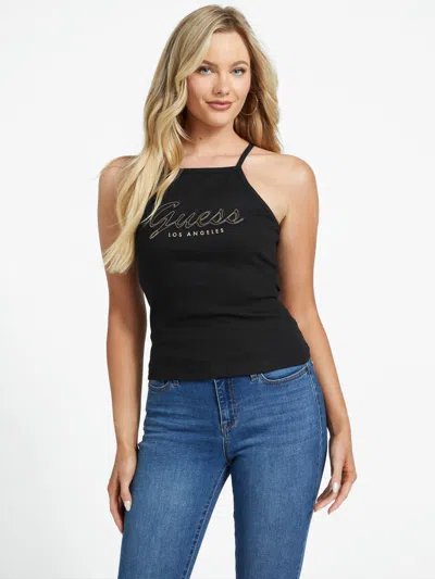 Guess Factory Veah Logo Tank In Black