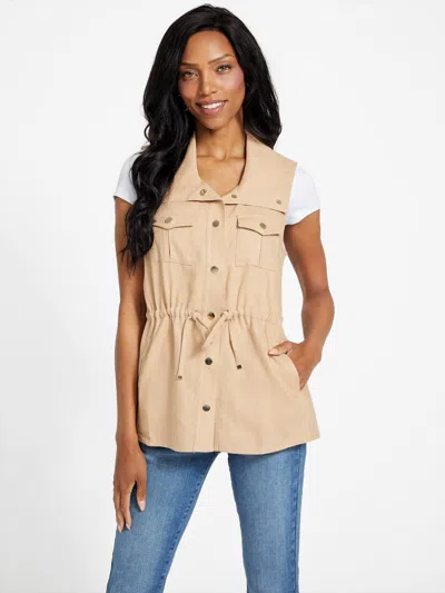 Guess Factory Venus Linen-blend Vest