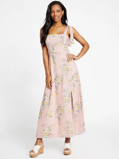 Guess Factory Vera Maxi Dress In Pink