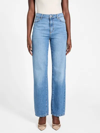 Guess Factory Victoria High-rise Straight Jeans In Multi
