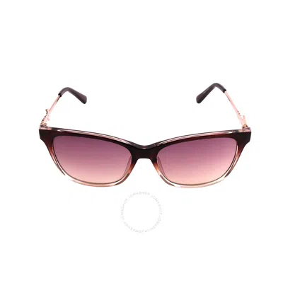 Guess Factory Violet Gradient Cat Eye Ladies Sunglasses Gf6155 83z 55 In Purple