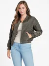 Guess Factory Violet Quilted Jacket In Multi