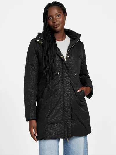 Guess Factory Virginia Reversible Padded Jacket In Black