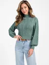 Guess Factory Vivian Cable Knit Sweater In Multi