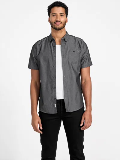 Guess Factory Wayne Textured Shirt In Black