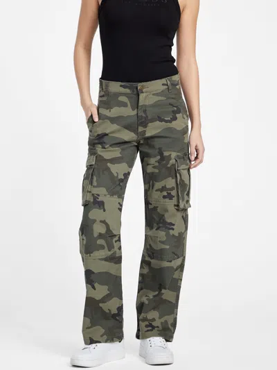 Guess Factory Whitney Cargo Pants In Green