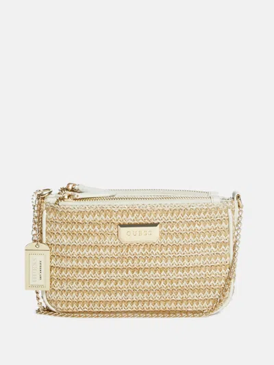 Guess Factory Whitney Crossbody In Silver