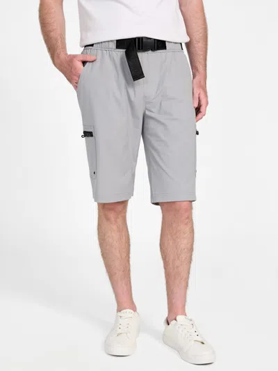 Guess Factory Willy Nylon Cargo Shorts In Gray