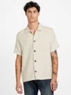 Guess Factory Wilmer Woven Shirt In Black