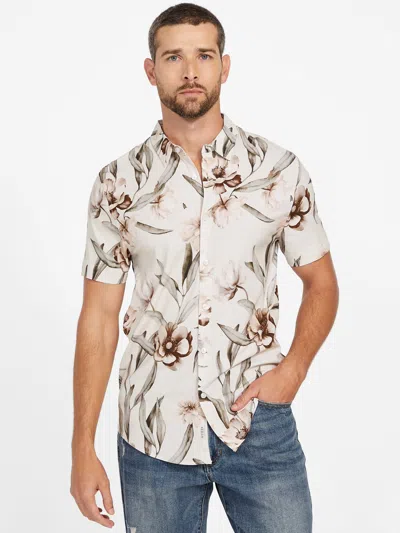 Guess Factory Winston Printed Shirt In Neutral
