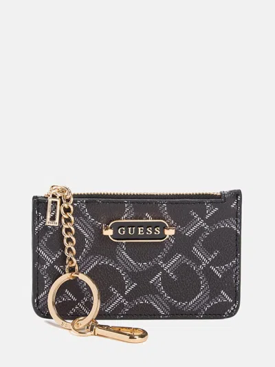 Guess Factory Yuna Logo Card Case Keychain