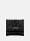 GUESS FACTORY ZAKARIA EMBOSSED LOGO TRIFOLD