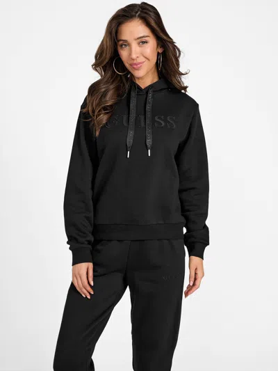 Guess Factory Zendra Fleece Hoodie In Black
