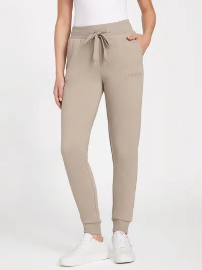 Guess Factory Zendra Fleece Joggers In White