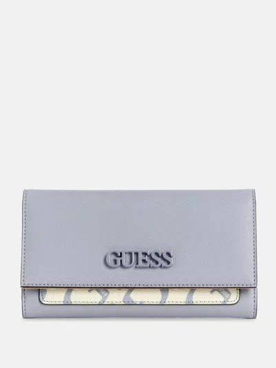 Guess Factory Zinnia Slim Clutch Wallet In Brown