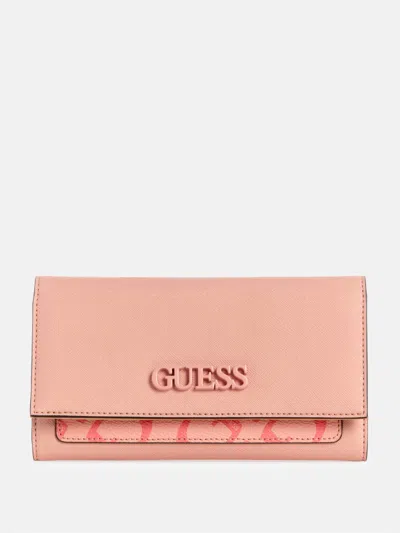 Guess Factory Zinnia Slim Clutch Wallet In Multi
